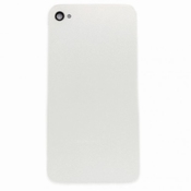 Vitre Arrière sur chassis Blanc sans logo pour iPhone 4 